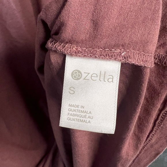 Zella All Day Pink Long Sleeve Ruched Tunic Top blouse size Small lightweight - Picture 4 of 5